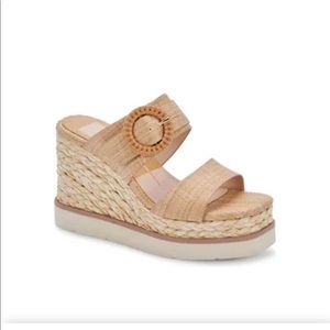 ISO Dolce Vita Lauryn Platform Wedge Buckle Sandal size 6.5 or 7